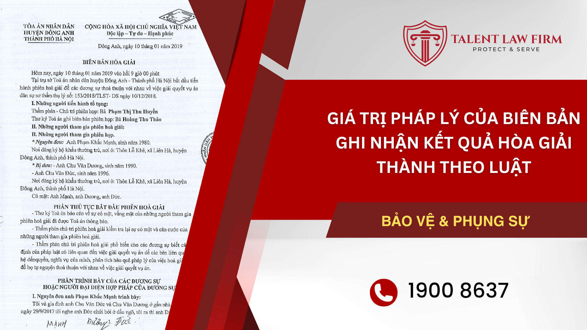 Giá Trị Pháp Lý Của Biên Bản Ghi Nhận Kết Quả Hòa Giải Thành Theo Luật